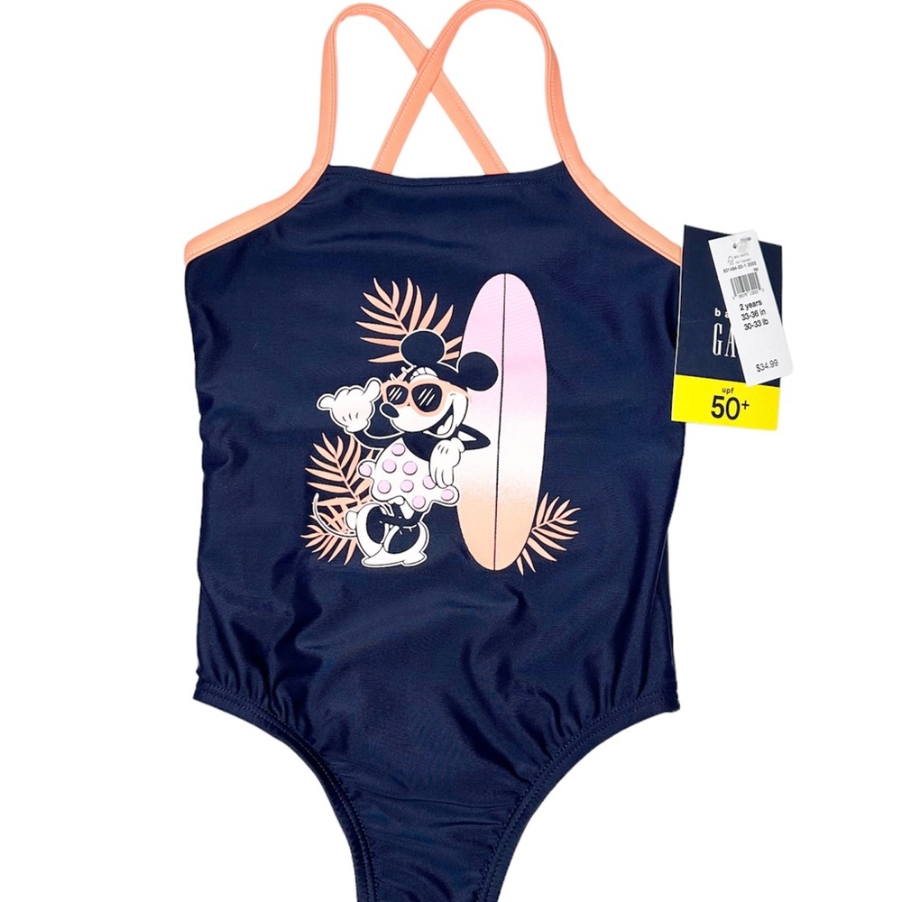 Gap Minnie Mouse One Piece Bathing Suit Size 2T NWT